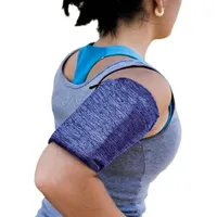 Elastic fabric armband for running fitness L navy blue Cloth  9145576257968