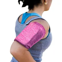 Elastic fabric armband for running fitness M pink  Cloth 9145576257876
