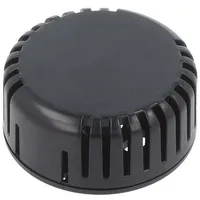 Enclosure for alarms Z 20.3Mm Abs black vented Series 1551V  Hm-1551V11Bk 1551V11Bk