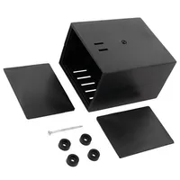 Enclosure with panel vented X 90Mm Y 110Mm Z 68Mm black  Z-3Aw Z3Aw