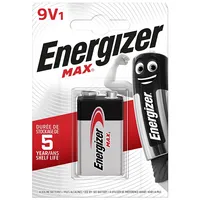 Energizer Battery Max 426660 9V 6Lr61, 1 piece, Eco pack  Alen6L1M 7638900426663