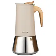 Espresso kafijas kanna, nerūsējošais tērauds, 12 tasēm, melna/sudraba, Klausberg, Kb 7997  5908287279971
