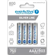 Everactive rechargeable Hr03 750Mah Always ready Blistera iepakojumā 4Gb.  Evhrl03-800 5902020523710