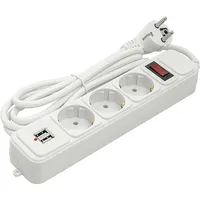 Extension cord 1.8M, 3 sockets  2 Usb, with switch Ppsa10M18S3U 9990000610402