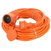 Extension lead 3G1.5Mm2 20M Pvc orange Sockets no 1 16A  W-96984