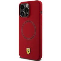 Ferrari Silicone Scuderia Magsafe Case for iPhone 15 Pro Max Red  Fehmp15Xsbar 3666339183301