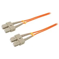 Fiber patch cord Om2 Sc/Upc,Both sides 2M Lszh orange  Qoltec-54011 54011