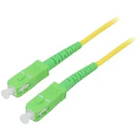 Fiber patch cord Os2 Sc/Apc,Both sides 0.5M Lszh yellow  Sca-Sca/Os2-005Yl 59637