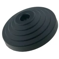Foot with no-slip disk Base dia 80Mm polyamide H 24Mm  Lv.a-80-14-As