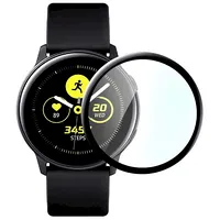 Fusion Nano 9H aizsargstikls pilnam ekrānam Samsung Galaxy Watch Active 2 44 mm melns  Active2 4752243015827 Fsn-Tg5D-Gwa244