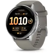 Garmin Venu 4 Smart Watch 45 mm Silver / Gray Silicone Band  010-03014-01 753759342883