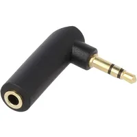 Gembird 3.5 mm stereo audio right angle adapter 90 degrees  A-3.5M-3.5Fl 8716309099950