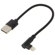 Gembird Apple Lightning Male - Usb 0.2M Black  Cc-Usb2-Amlml-0.2M 8716309117777