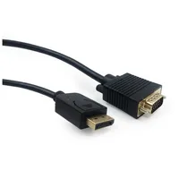 Gembird Ccp-Dpm-Vgam-6 video cable adapter 1.8 m Vga D-Sub Displayport Black  6-Ccp-Dpm-Vgam-6 8716309098441