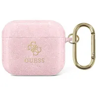 Guess Gua3Ucg4Gp Airpods 3 cover różowy pink Glitter Collection  3666339009953