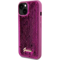 Guess Sequin Script Logo Case for iPhone 13 Magenta  Guhcp13Mpsfdgsf 3666339172947