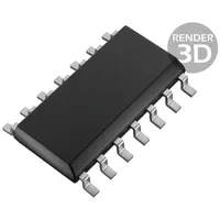 Ic digital buffer,non-inverting,line driver Ch 4 Cmos,Ttl  74Hct125D.653 74Hct125D,653