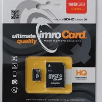 Imro Atmiņas Karte microSDHC / 128Gb cl. 10 Uhs-I  Adapteris Microsd10/128Gadpuhs 5902768015492