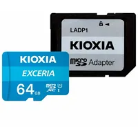Kioxia Microsd karte 64Gb class 10  adapter Sd Lmex1L064Gg2 4582563850811