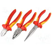 Tools set pliers cardboard packaging insulated 1Kvac 3Pcs.  Knp.002012 00 20 12