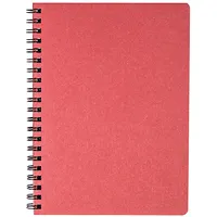 Klade - planotājs Timer ar spirāli, A5 formāts, 224 lapas, rūtiņu, kartona vāki, sarkanā krāsā  100-08260 4740438066235