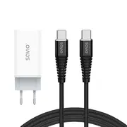 Lādētājs Savio Gan 65W  Usb Type-C - 1M Cable La-07Set02 5901986049241