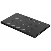 Lanberg 19 Fixed Rack Shelf  1U 500X280Mm black Ak-1001-B
