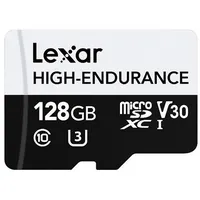 Lexar  Flash Memory Card High-Endurance 128 Gb microSDHC memory class Uhs-I Lmshged128G-Bcnng 843367128990