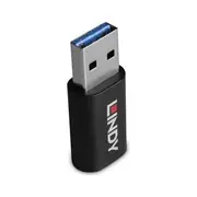 Lindy 71264 kabeļu spraudņu pāreja Usb Type A C Melns  4002888712644 548831