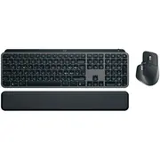 Logitech Mx Keys S Combo - Tastatur-Und-Maus-Set hinterleuchtet kabellos Bluetooth Le Nordisch Dänisch/Finnisch/Norwegisch/Schwedisch Tastenschalter Scissor-Key Graphite mit Palm Rest 920-011612  5099206112421 1001280171