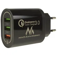 Maclean Energy Mce479B 3Xusb lādētājs Qc 3.0  Mce479 B 5902211119432
