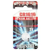 Maxell Cr1616 baterijas blistera iepakojums 3V 1 gab.  Mxbcr1616 4902580102999
