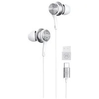 Maxell Xc1 Usb-C wired headphones with Usb-A adapter white  White 025215504501 Permalslu0008