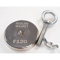 Meklēšanas neodīma magnēts 120 kg Red Line Magnet F120 ar atraušanas spēku 120Kg.-130Kg. 