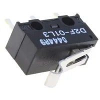 Microswitch Snap Action 3A/125Vac 0.1A/30Vdc Spdt On-On  D2F-01L3