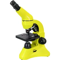 Mikroskops ar Eksperimentālo Komplektu K50 Levenhuk Rainbow 50L Laima krāsā 40X - 800X  69074 5905555007151
