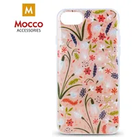 Mocco Spring Case Silikona Apvalks Priekš Apple iPhone X / Xs Rozā  Balta Sniegputenī Mc-Tr-Lily-Iphxs-Piwh 4752168063491