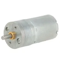 Motor Dc with gearbox Lp 6Vdc 2.4A Shaft D spring 590Rpm  Pololu-1582 9.71 Metal Gearmotor 25Dx48L Mm 6V