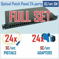 Optiskais komutācijas paneļa komplekts  19 24 portiem Sc/Upc adapteri pigtaili Fo-Pp-24Xsc/U-Sm-S 3100001389283
