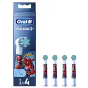 Oral B Pro Kids 3 Toothbrush Replacement Heads for Children Spiderman 4 Pc  8006540805237 96032100