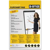 Papīra bloks Bi-Office Flipchart ar izmēru 90X65 cm, rūtiņu, 50 lapas blokā  100-09155 5603750550297