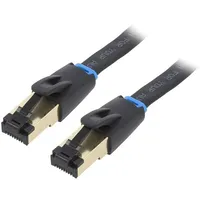 Patch cord U/Ftp Cat 8.1 stranded Ofc black 2M 30Awg  Ikcbh