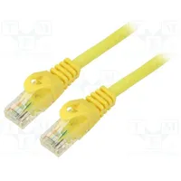 Patch cord U/Utp 6 stranded Cca Pvc yellow 1M 26Awg Cores 8  Pcu6-10Cc-0100-Y
