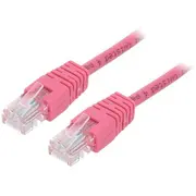 Patch cord U/Utp Cat 5E Rj45 plug,both sides stranded Cca  Pp12-0.5M/Ro