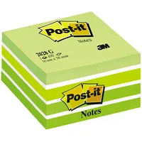 Piezīmju līmlapiņu kubs Post-It Aquarelle, 76X76Mm, zaļā krāsā  100-00915 4001895872808