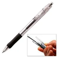 Pildspalva lodīšu Zebra Tapli Clip 0.5Mm melna  Ze38331