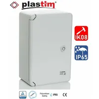 Pp3 Plastmasas skapis H400Xw300Xd220, pelēkas durvis Ip65  Pp3005 3100001475122