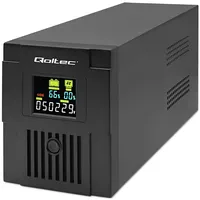 Qoltec 53770 uninterruptible power supply Ups Line-Interactive 1.5 kVA 900 W 2 Ac outlets  6-53770 5901878537702