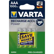 R03/Aaa Pro akumulatori Varta Ready2Use Ni-Mh 1000 mAh/5703 iepakojumā 4 gb.  Akaaa.1000Vpro4 3100000560652