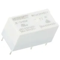 Relay electromagnetic Spst-No Ucoil 24Vdc Icontacts max 8A  Je-124Dm
